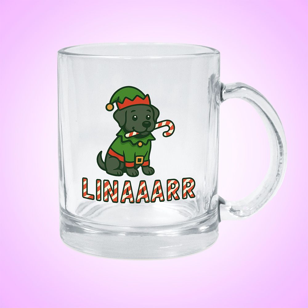 Weihnachtself Glastasse